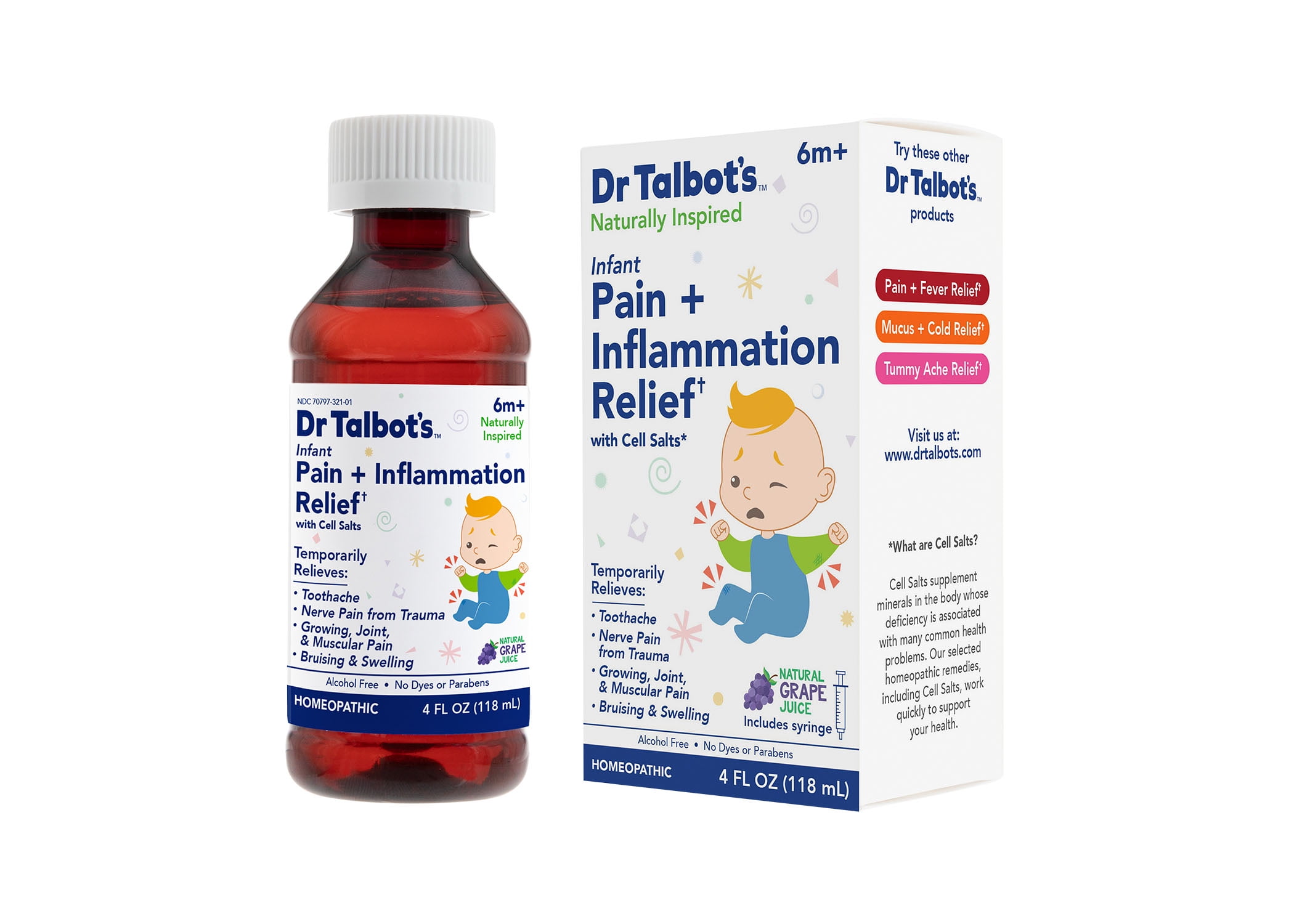 Dr. Talbot's Homeopathic Infant Pain and Inflammation Relief, 4 fl oz