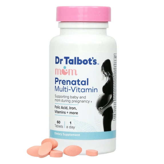 Dr. Talbot's Mom Prenatal Multi-Vitamin Dietary Supplement Capsules, 60 Count