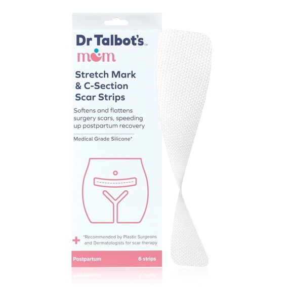 Dr. Talbot's Mom Stretch Mark & C-Section Scar Strips, 6 Count