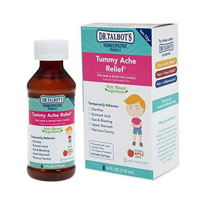 Dr. Talbot's Tummy Ache Relief Liquid Medicine with Natural Ingredients for Children, Includes