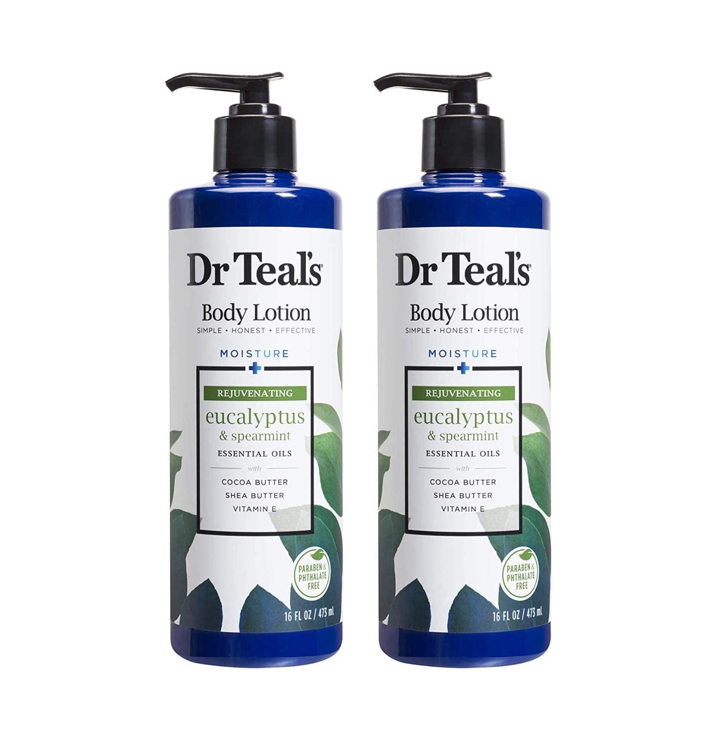 Dr Teal,S Body Lotion Moisture Rejuvenating Eucalyptus & Spearmint, 16 Fl Oz Pack Of 2