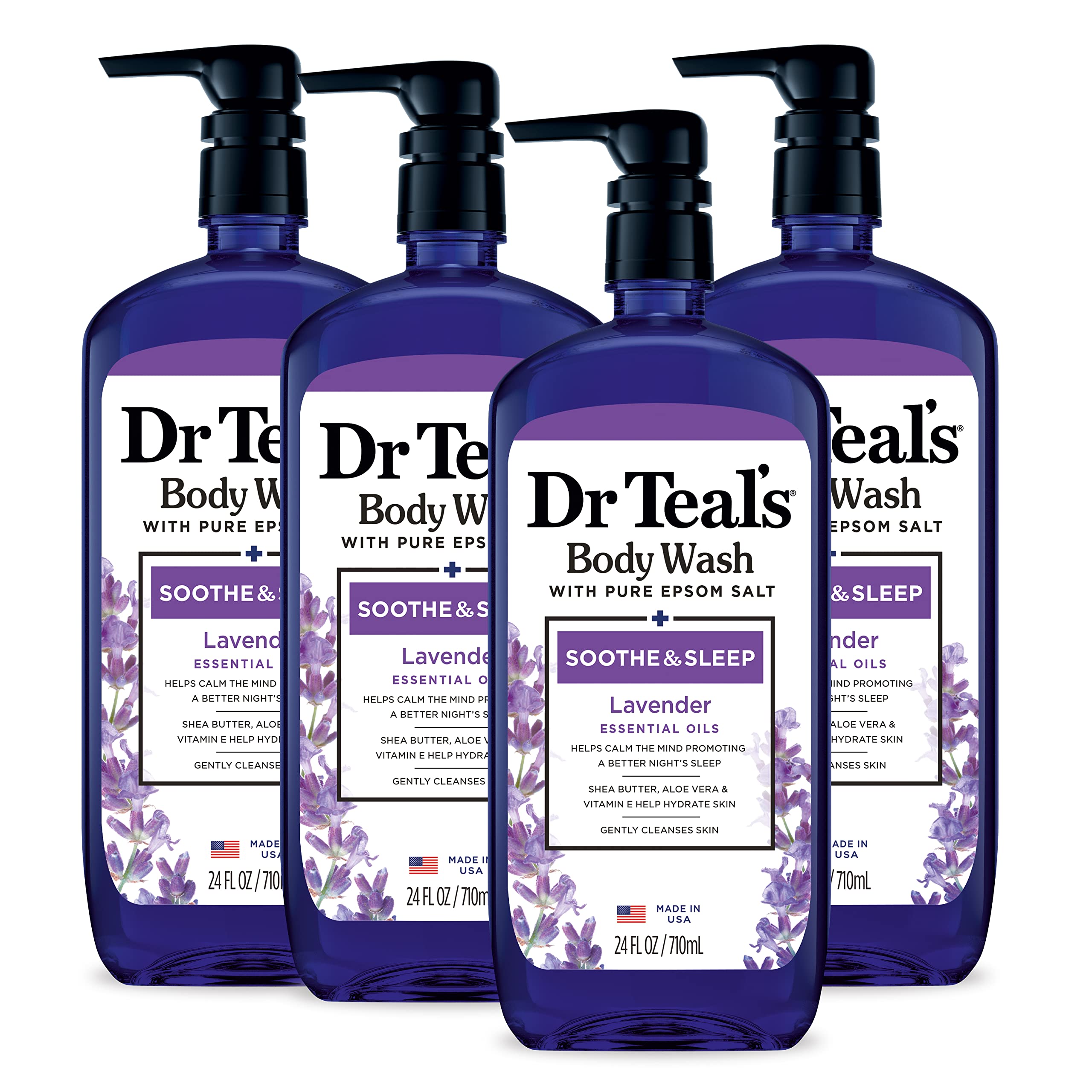 Dr Teal,S Body Wash With Pure Epsom Salt, Soothe & Sleep With Lavender