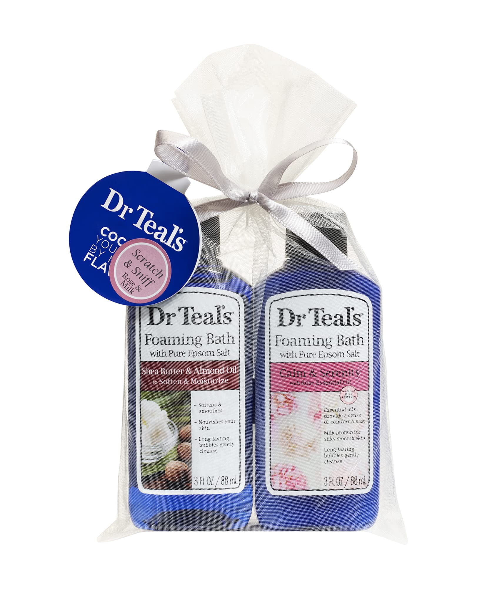 Dr Teal,S Foaming Bath Holiday Gift Combo Pack (6 Fl Oz Total) Soften