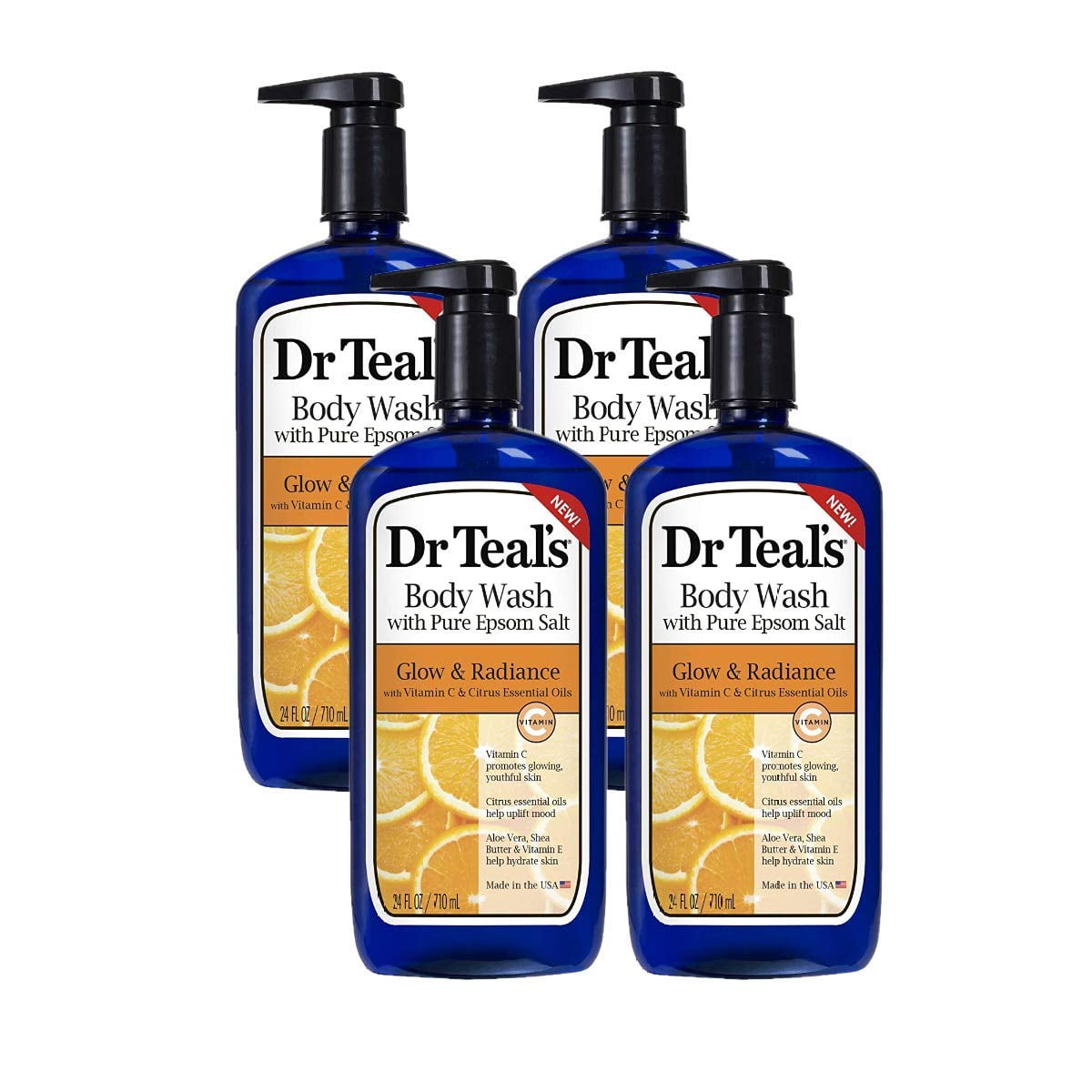Dr Teal,S Glow & Radiance With Vitamin C & Citrus Essential Oils Body