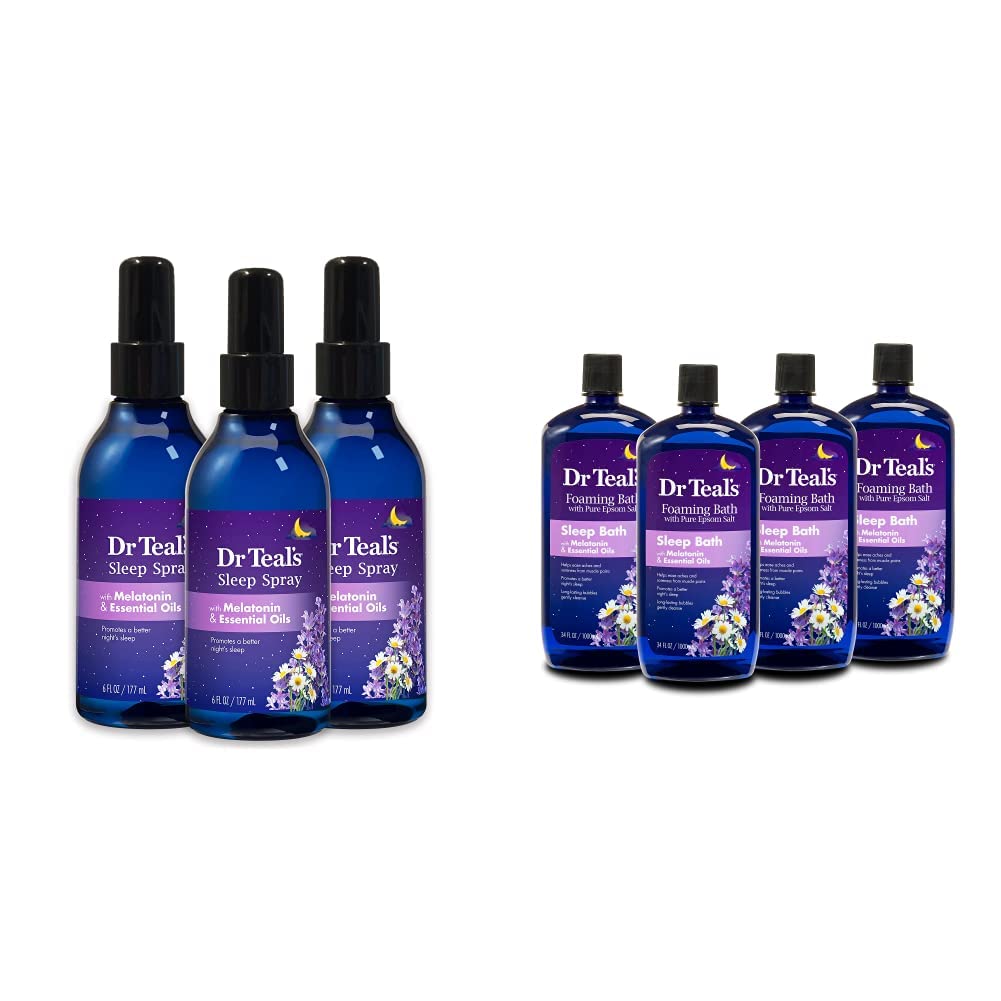 Dr Teal,S Sleep Spray, Melatonin & Essential Oils, 6 Fl Oz (Pack Of 3