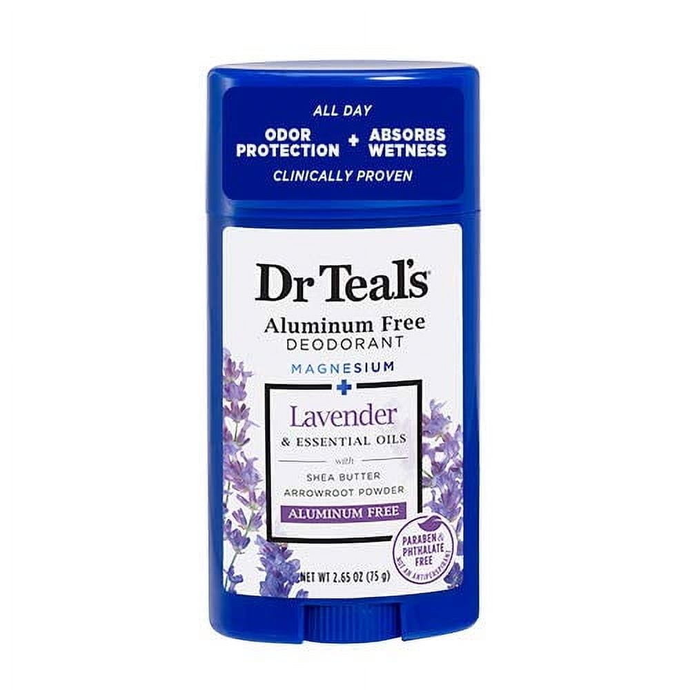 Dr Teal's Aluminum Free Deodorant - Lavender - Paraben & Phthalate Free - 2.65 oz