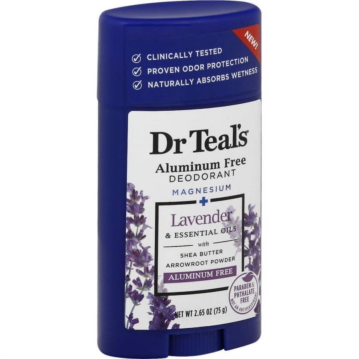 Dr Teal's Aluminum Free Deodorant Lavender Paraben & Phthalate Free