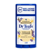 Dr Teal's Aluminum Free Deodorant, Vanilla & Lavender with Essential Oils, 2.5 oz