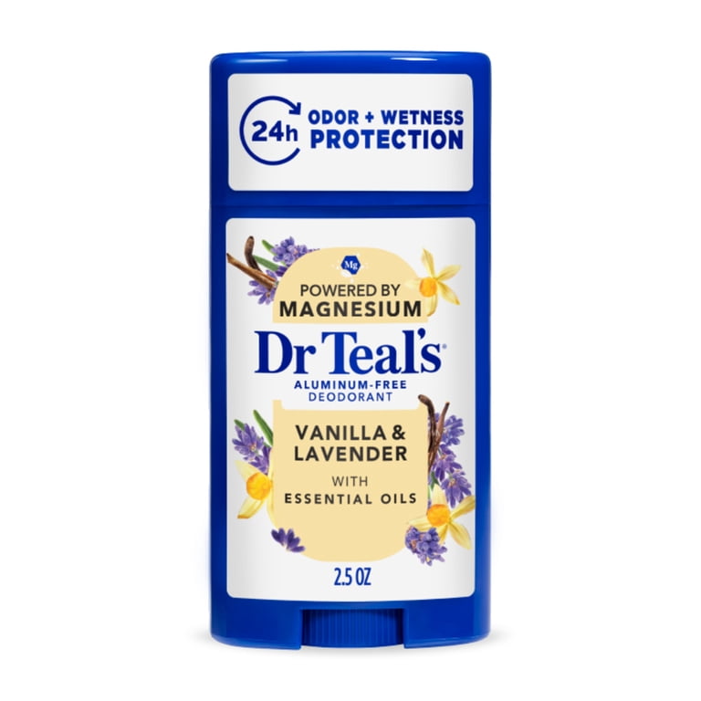 Dr Teal's Aluminum Free Deodorant, Vanilla & Lavender with