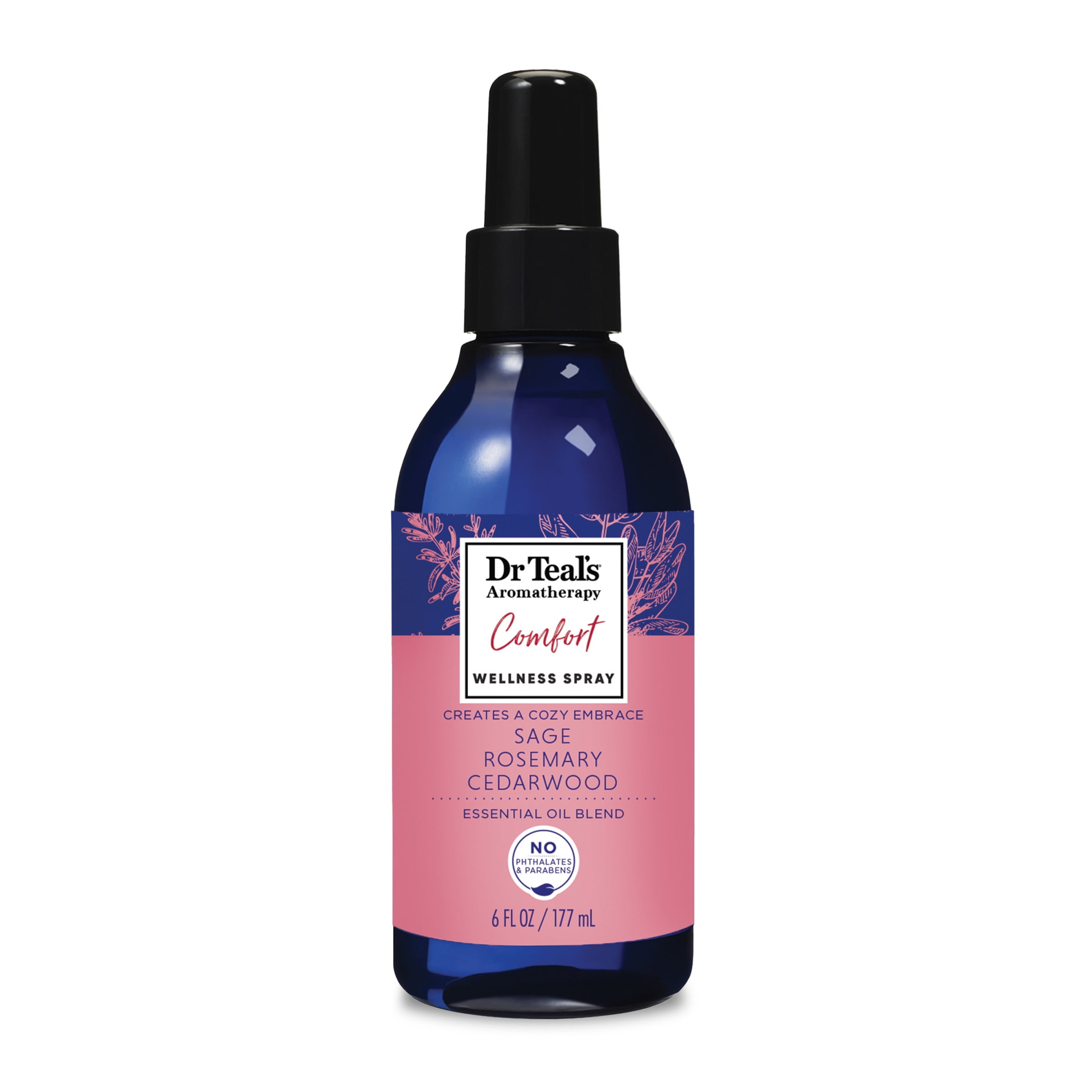 Dr Teal s Aromatherapy Comfort Wellness Spray with Sage Rosemary Cedarwood 8oz Walmart
