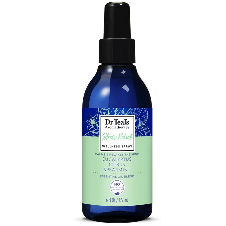 Dr Teal's Aromatherapy Stress Relief Body & Room Spray with Eucalyptus and  Citrus, 6 fl oz 
