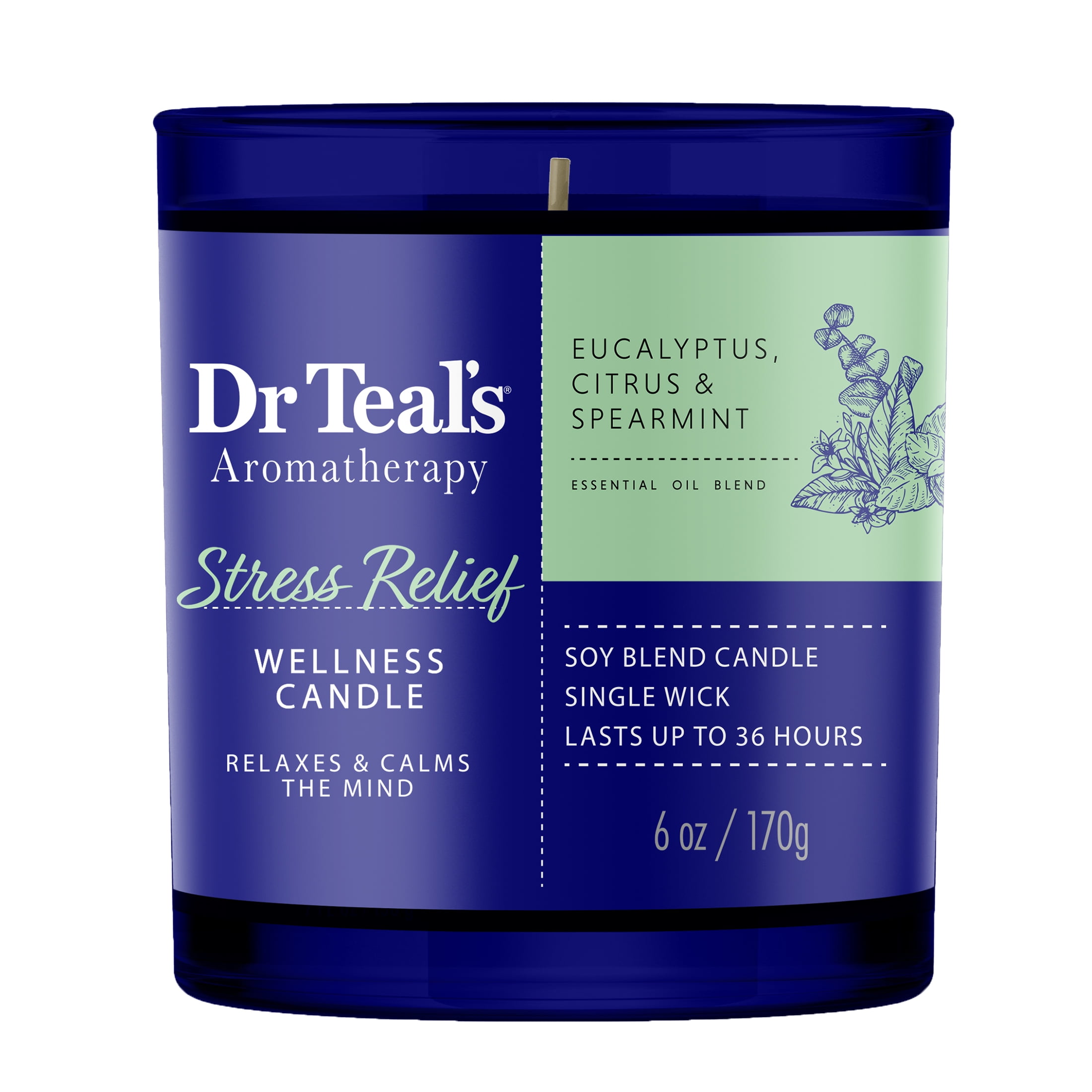 Dr Teal's Aromatherapy Stress Relief Wellness Candle, Essential