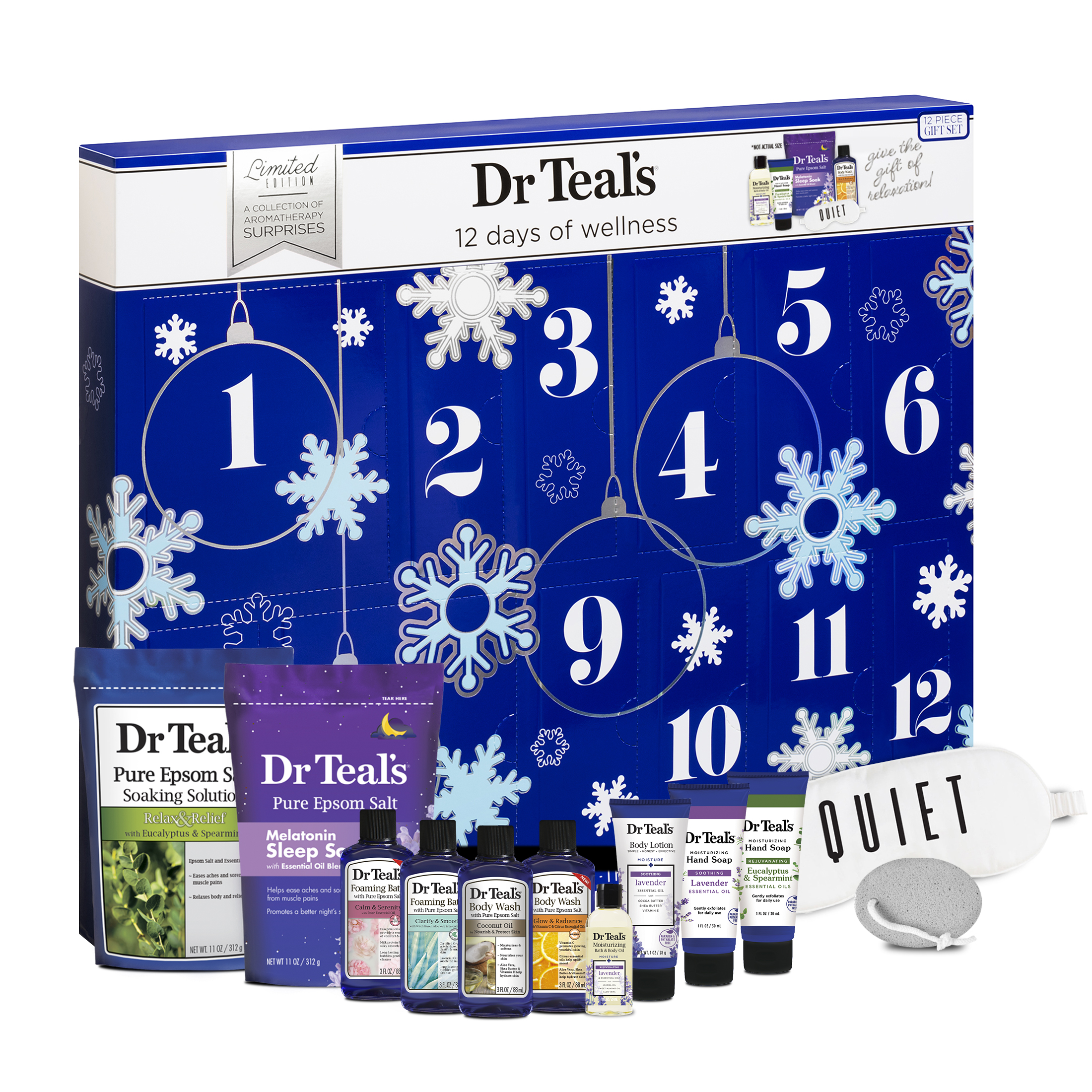 Dr Teal's Bath and Body Advent Calendar 12 Piece Gift Set - image 1 of 5