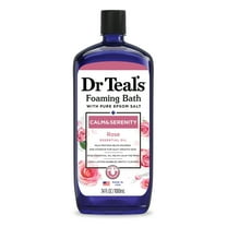 Dr Teal's Calm & Serenity Foaming Bubble Bath with Rose Essential Oil, 34 Fl. oz.