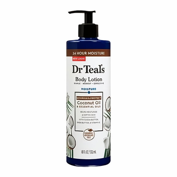 Dr Teal's Coconut Oil Body Lotion 18 fl. oz. (Pack of 5)