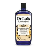 Dr Teal's Foaming Bath with Pure Epsom Salt, Vanilla Comfort, 34 fl oz