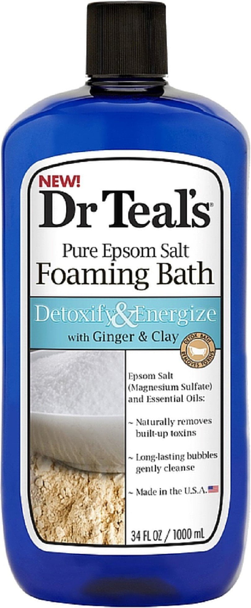 Dr Teal's Detoxify & Energize Foaming Bubble Bath With Pure Epsom Salt