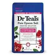 Dr Teal's Epsom Salt Magnesium Soak, Pomegranate Oil & Black Currant, 3 lbs