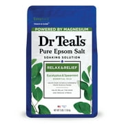 Dr Teal's Epsom Salt Magnesium Soak, Relax & Relief with Eucalyptus & Spearmint, 3 lbs