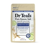 Dr Teal's Epsom Salt Magnesium Soak, Sensitive Skin with Oatmeal & Cucumber, 3 lbs
