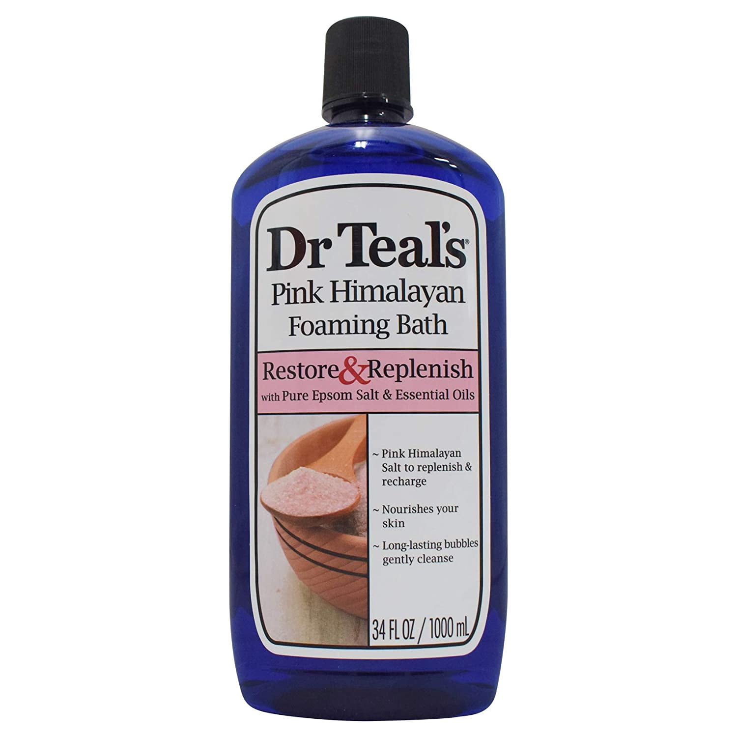 Dr Teal's Foaming Bath, Pink Himalayan 34 oz (Pack of 2)