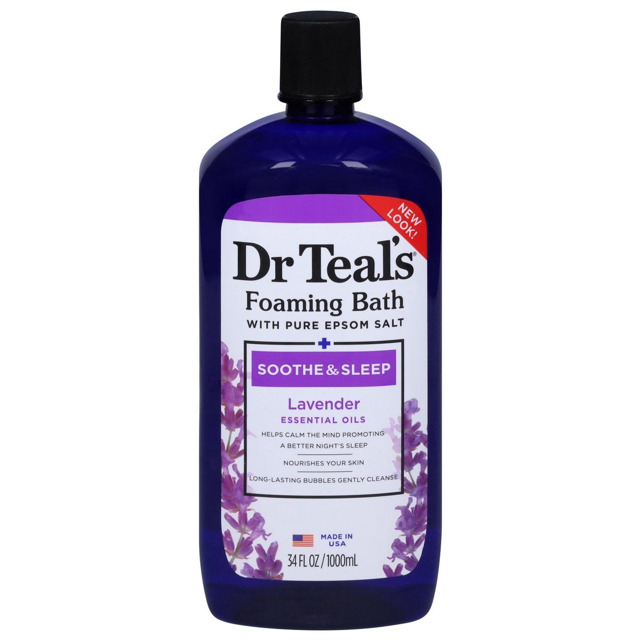Dr Teal's Foaming Bath - Soothe & Sleep Lavender - 34 oz (Pack of 2)