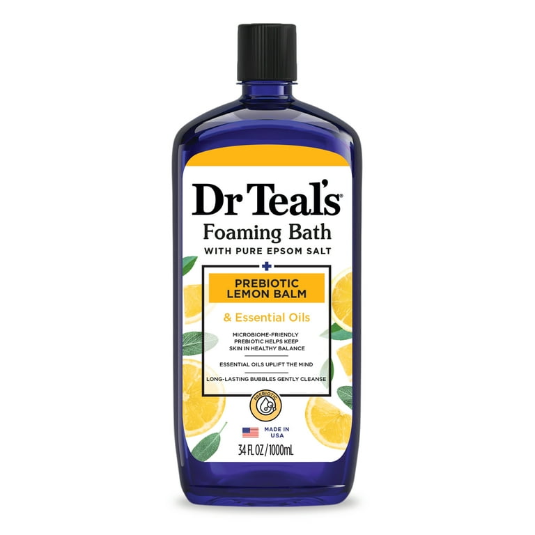 Dr Teal's Foaming Bath with Prebiotic Lemon Balm and Essential Oil