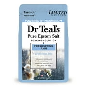 Dr Teal's Fresh Spring Rain Epsom Salt Magnesium Soak with Essential Oils, 3 lbs