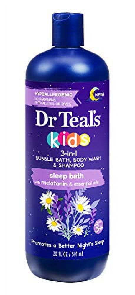 Dr Teal's Kids 3-In-1 Bubble Bath, Body Wash & Shampoo Sleep Bath, 20 oz, 6 Pack