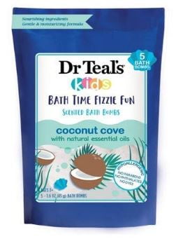 Dr Teal's Kids Coconut Fizzy, 1.6 oz.