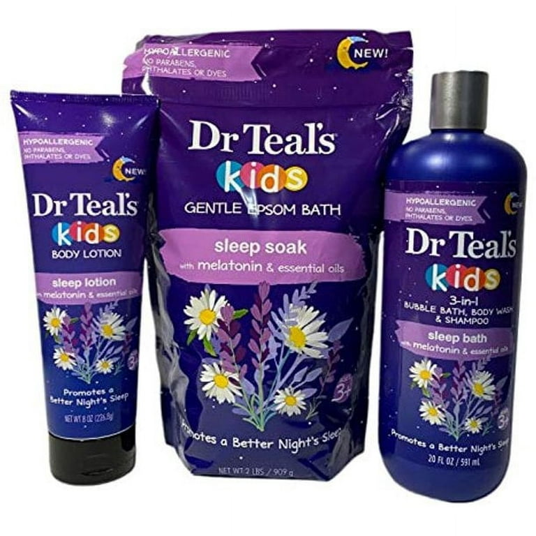 Dr Teal's Kids 3-in-1 Sleep Bath with Melatonin - 20 Fl Oz (Pack of 3), 3  packs - Fry's Food Stores