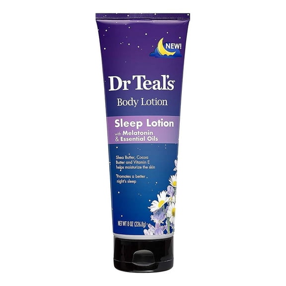 Dr Teals Melatonin Sleep Body Lotion, 8 Oz, 3 Pack