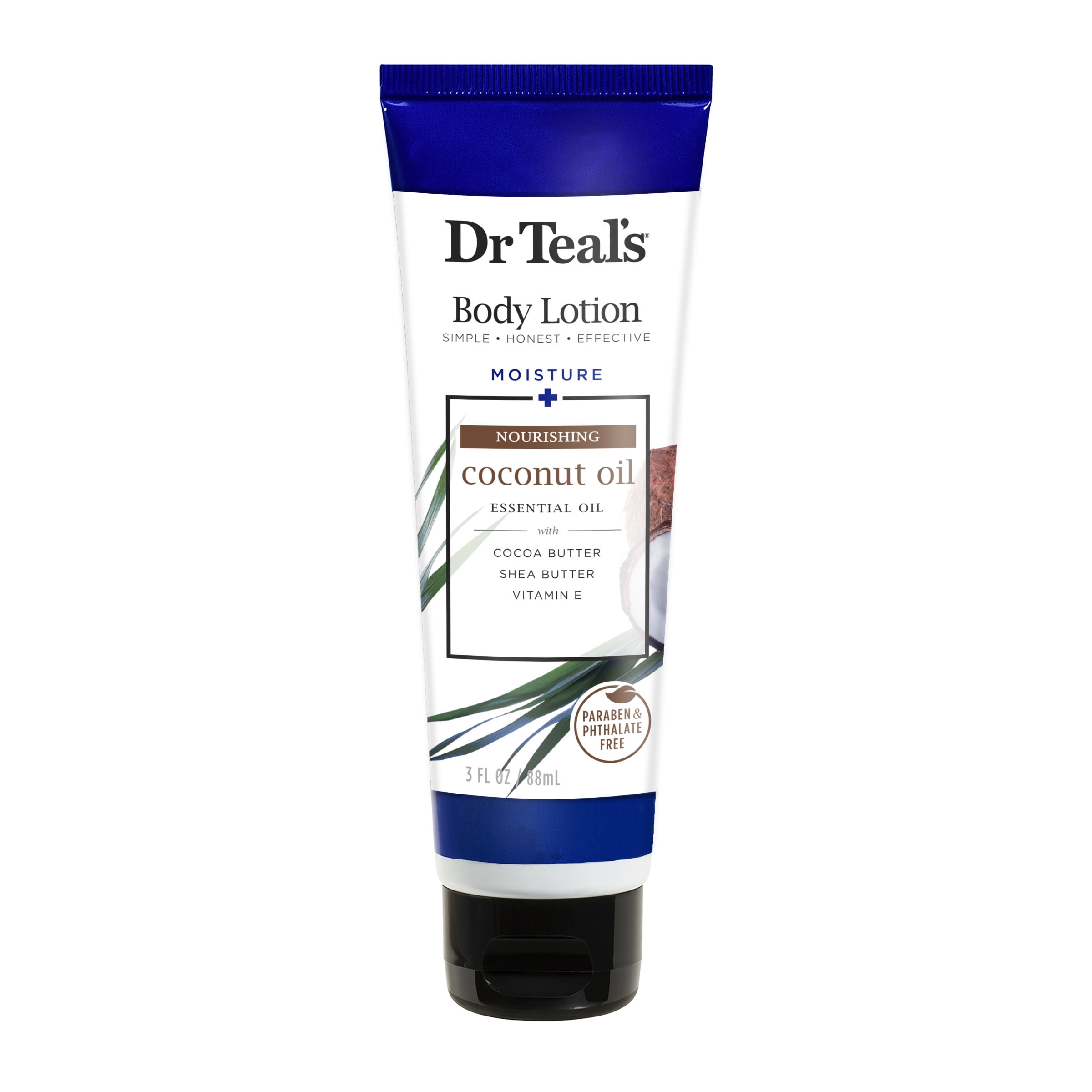 Dr Teal's Nourishing Coconut Oil Body Lotion, 3 Oz.