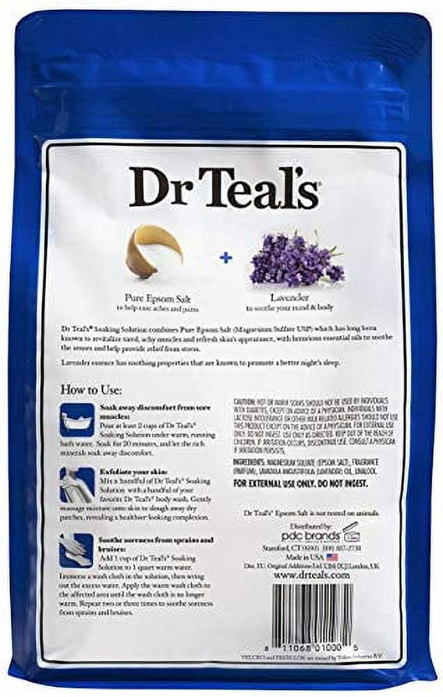 Dr Teal's Pure Epsom Salt Bath Variety Gift Set (2 Pack, 3lb Ea