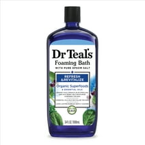 Dr Teal's Refresh & Revitalize Foaming Bath with Epsom Salt and Superfood, 34 fl oz