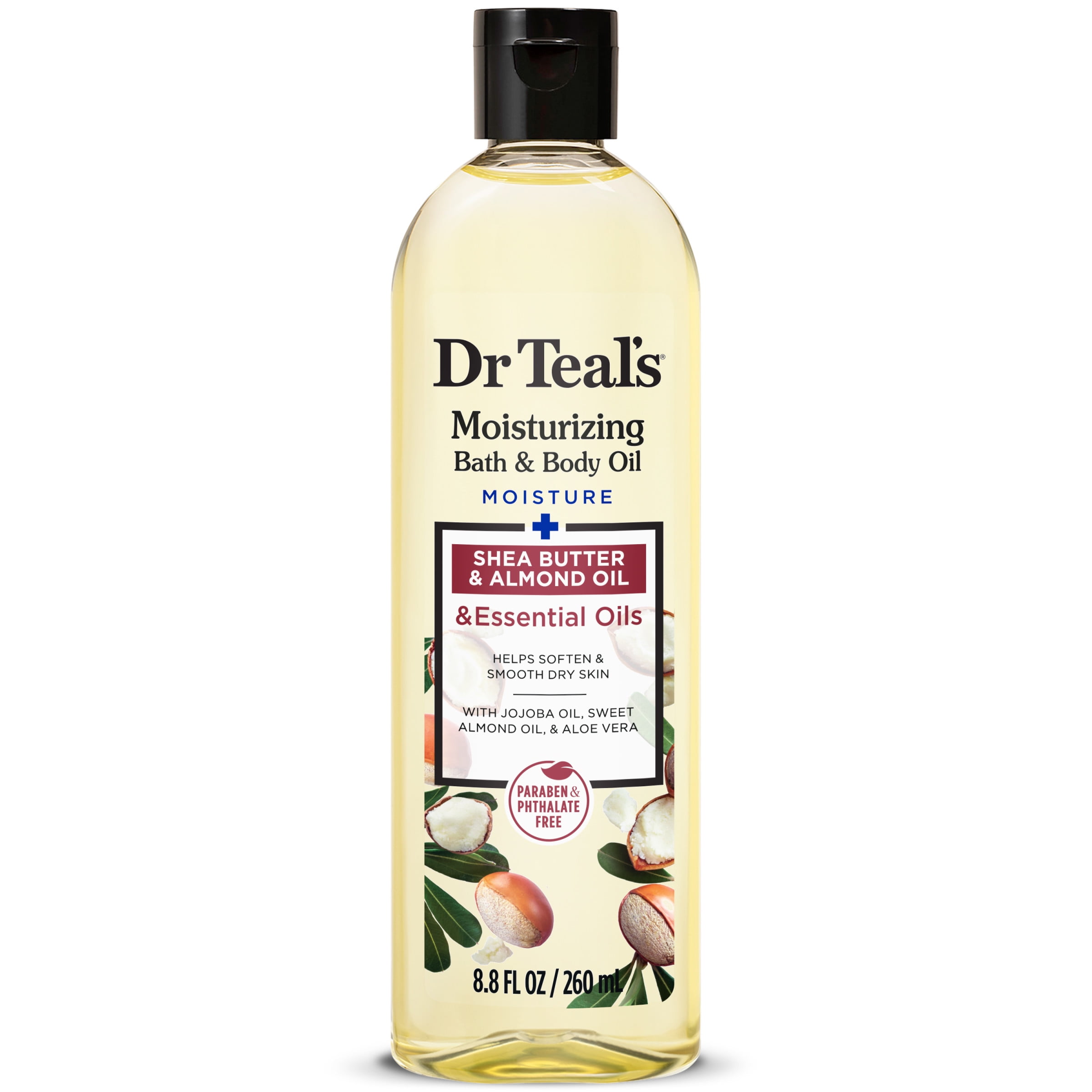 Dr Teal's Shea Butter Moisturizing Bath & Body Oil, 8.8 fl oz. - Walmart.com