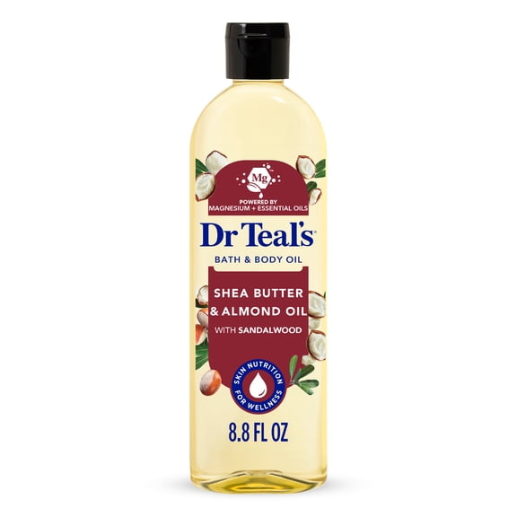 Dr Teal's Shea Butter Moisturizing Bath & Body Oil, 8.8 fl oz.