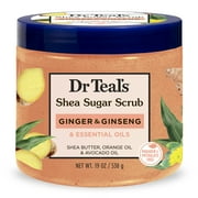Dr Teal's Shea Sugar Body Scrub with Ginger, Ginseng & Essential Oil, 19 oz.