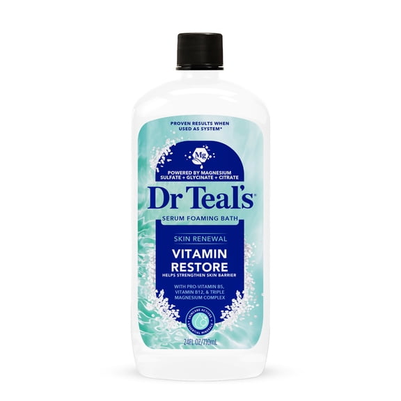 Dr Teal's Skin Renewal Vitamin Restore Serum Foaming Bath, 24 fl oz