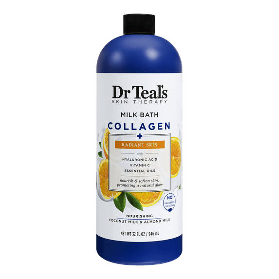 Dr Teal's Skin Therapy Collagen + Radiant Skin Milk Bath, 32 fl oz