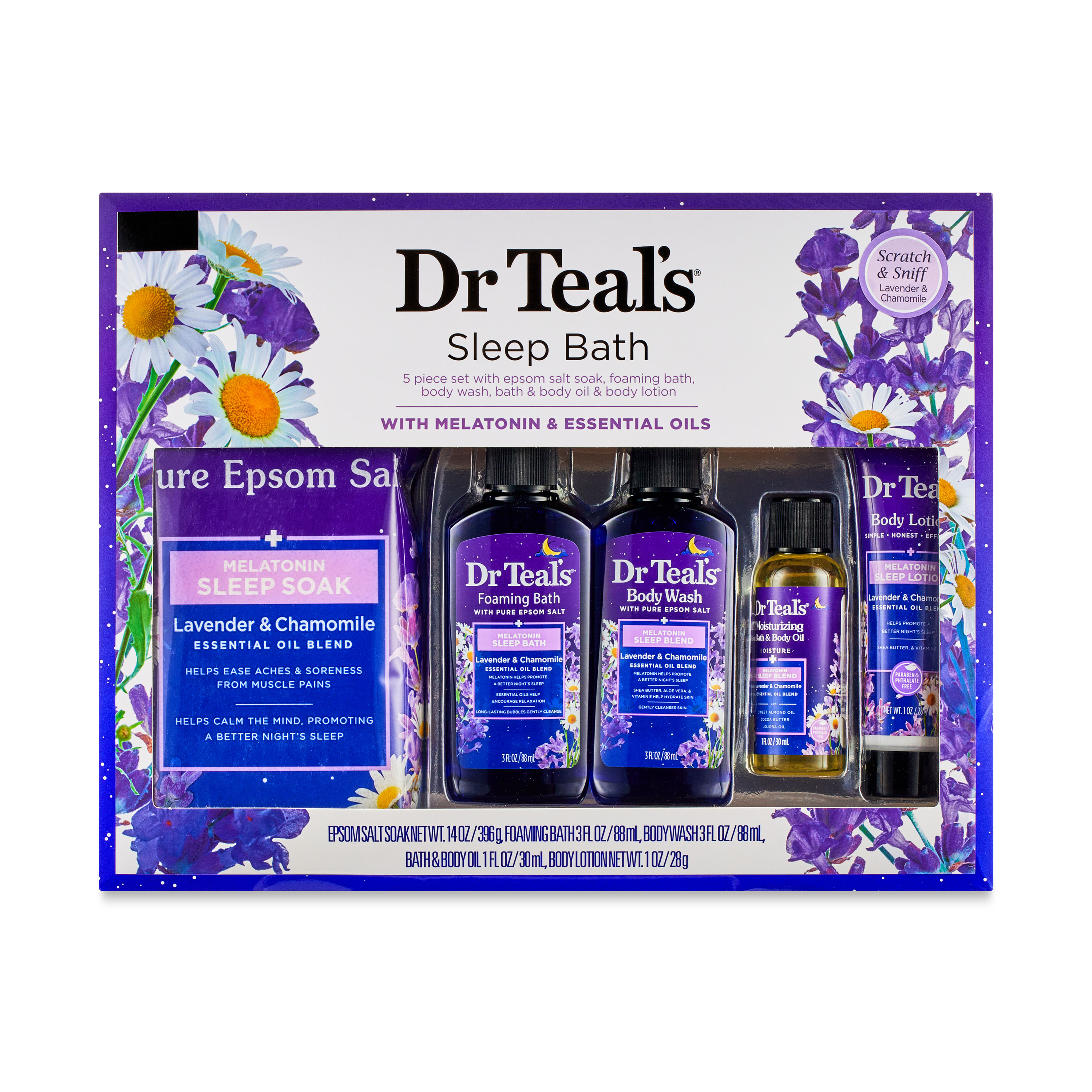 Dr Teal's Sleep Bath with Melatonin & Essential Oils 5-Piece Set - image 1 of 5