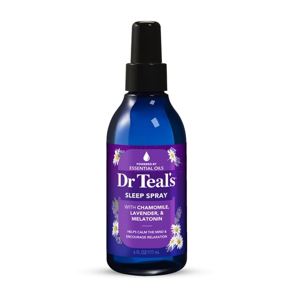 Dr Teal's Sleep Spray with Melatonin, Lavender & Chamomile Essential Oils, 6 fl oz