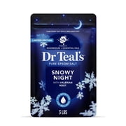 Dr Teal's Epsom Salt Magnesium Soak, Snowy Night, 3 lbs