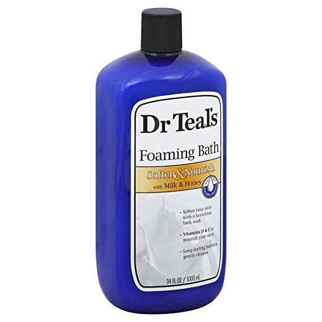 Dr Teal's Soften & Nourish Foaming Bubble Bath W/Milk & Honey 34 oz, 6
