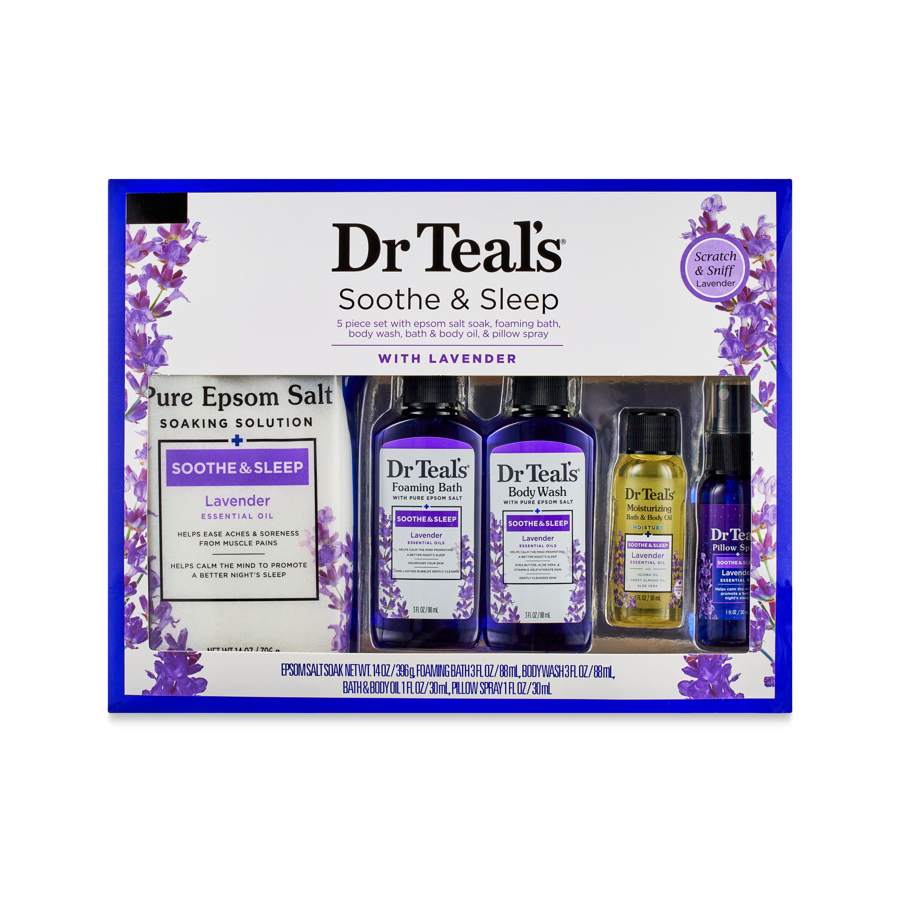 Dr Teal’s Soothe & Sleep Gift Set, Lavender, 5 Piece - image 1 of 5
