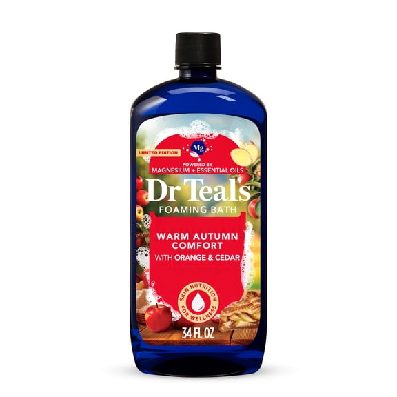 Dr Teal's Sweet Apple Delight Foaming Bubble Bath with Pure Epsom Salt, 34 fl oz