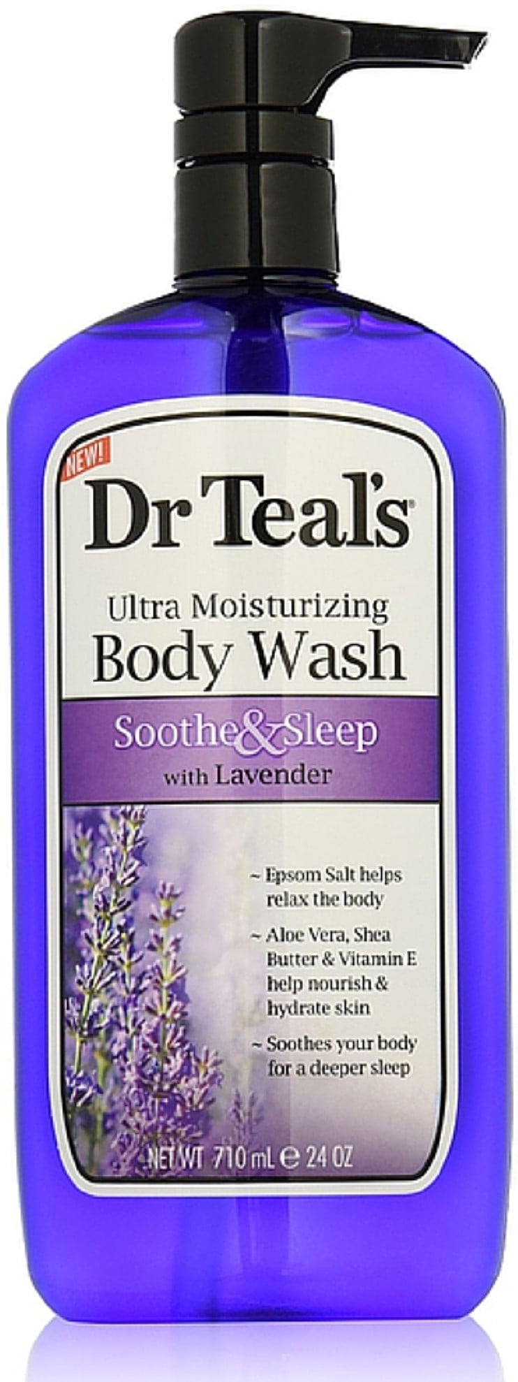 Dr Teal's Ultra Moisturizing Body Wash, Soothe & Sleep with Lavender 24 oz (Pack of 2)