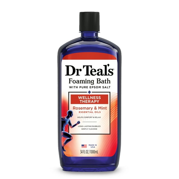 Dr Teal's Wellness Therapy Foaming Bath with Pure Epsom Salt & Essential Oils, 34 fl oz