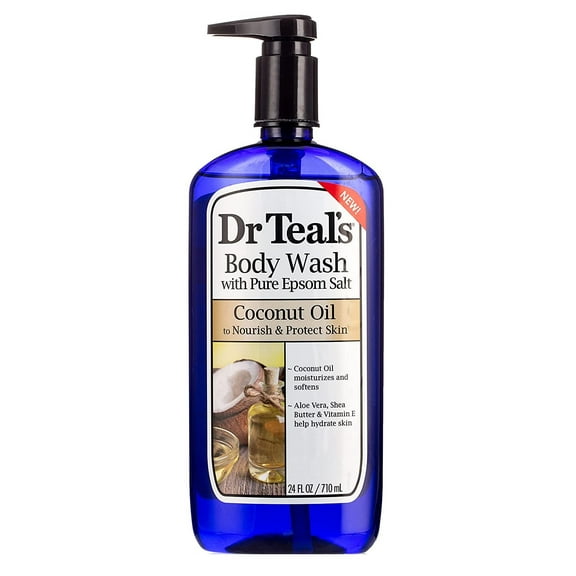 Dr Teals Body Wash Nourish & Protect Coconut Oil 24oz (Pack of 3)