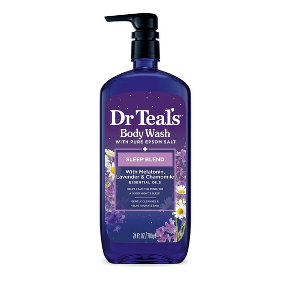 Dr Teal's Body Wash with Melatonin, Chamomile & Lavender, 24 fl oz